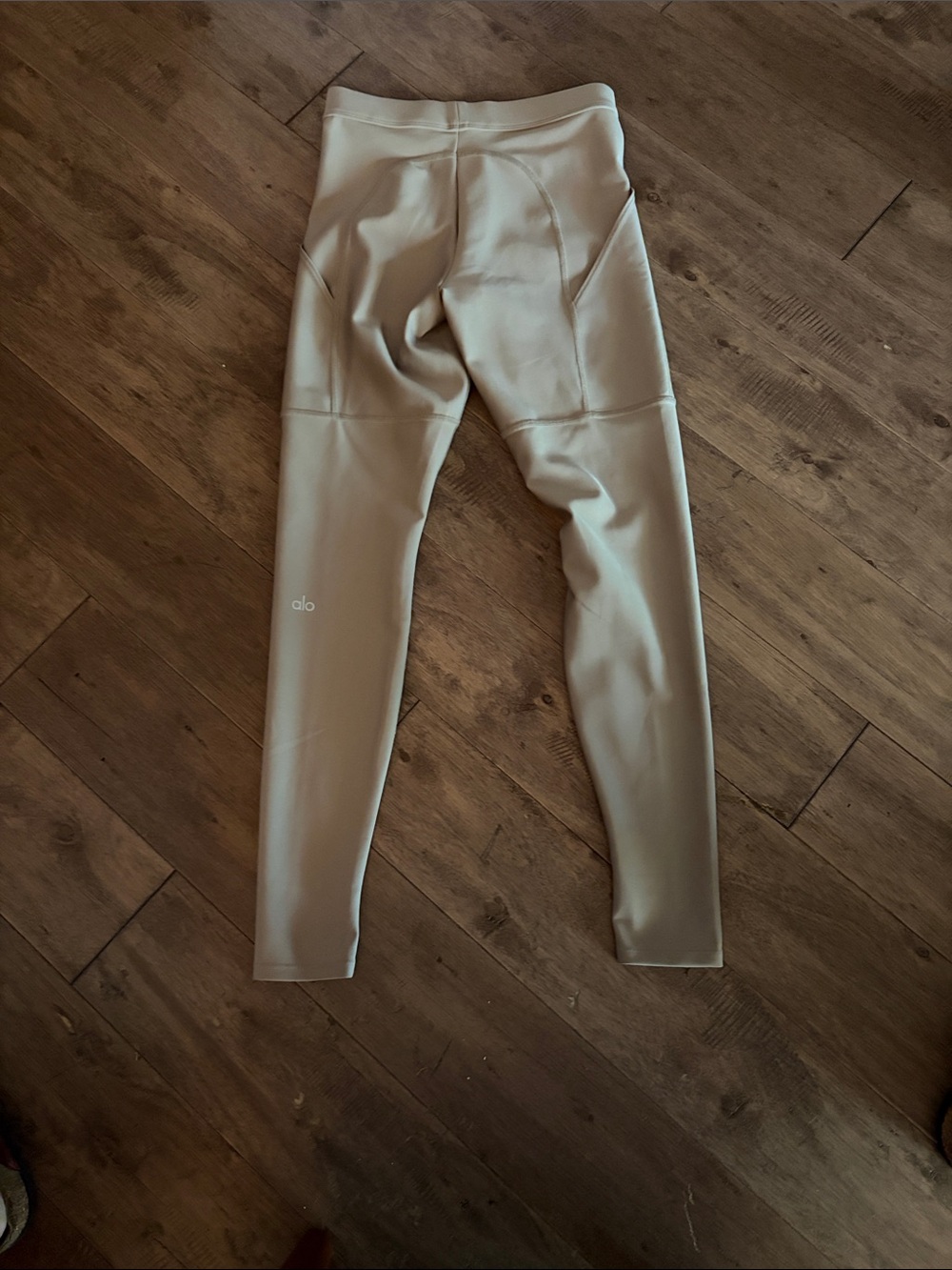 Alo Yoga W51022R Women's Sz S Beige High-Waist 4-Pocket Utility Leggings